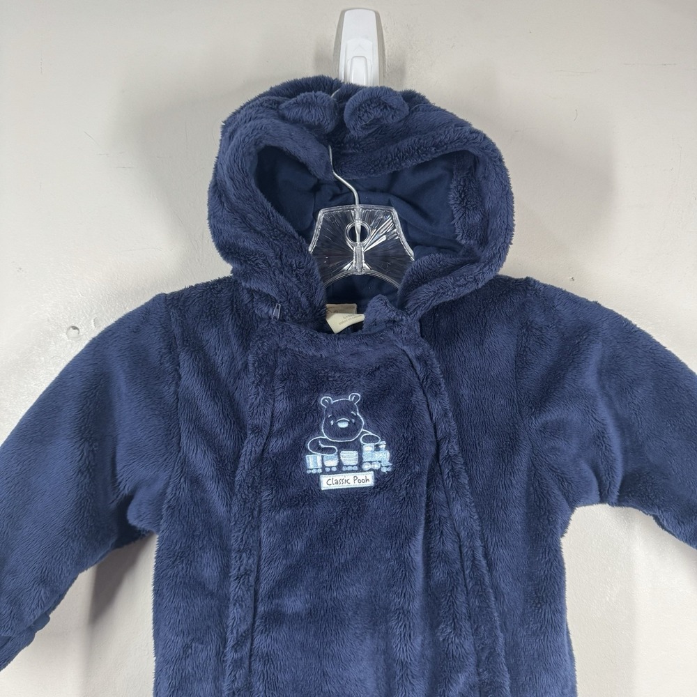Disney‎ Baby Bunting Winnie the Pooh 6 Months Baby Hooded Warm Fleece Snow Suit - Picture 2 of 16